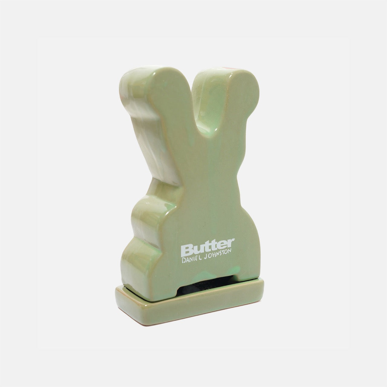 Butter Goods - Daniel Johnston Frog Ceramic Incense Holder - Light Green