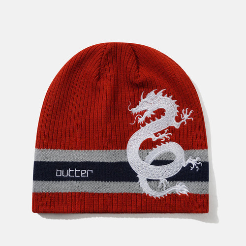 Butter Goods - Dragon Skully Beanie - Red