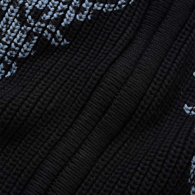 Butter Goods - Dragon Zip Knitted Sweater - Black