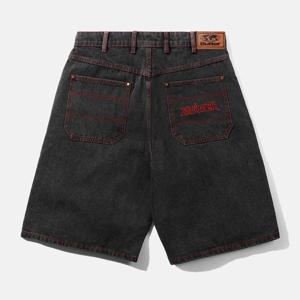 Butter Goods - Encounter Denim Shorts - Tinted Washed Black