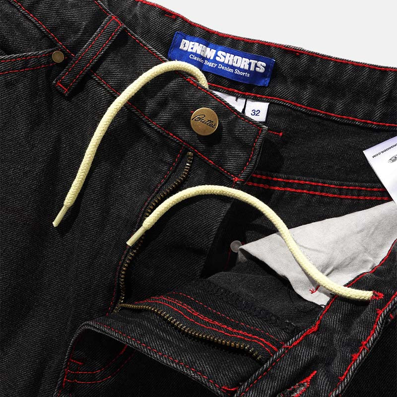 Butter Goods - Encounter Denim Shorts - Tinted Washed Black