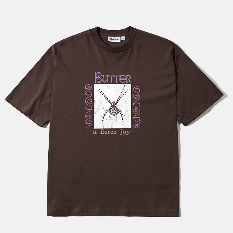 Butter Goods - Fierce Joy T-Shirt - Chocolate