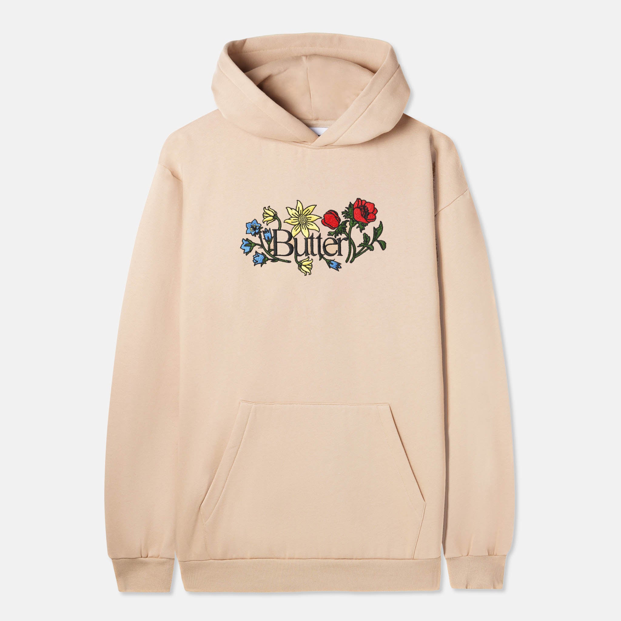 Rose embroidered hoodie sale