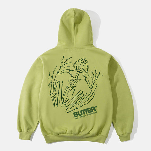 Butter Goods - Fossil Pullover Hooded Sweatshirt - Moss
