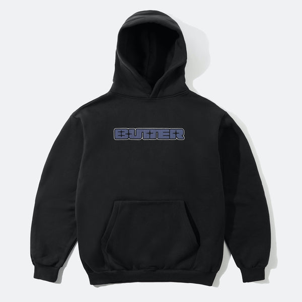 Butter Goods - Glint Logo Hooded Sweatshirt - Black