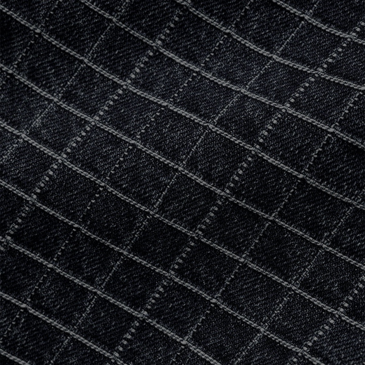Butter Goods - Grid Denim Jacket - Overdye Black
