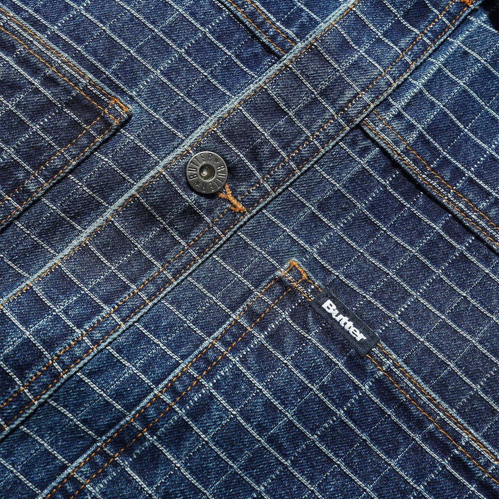 Butter Goods - Grid Denim Jacket - Indigo