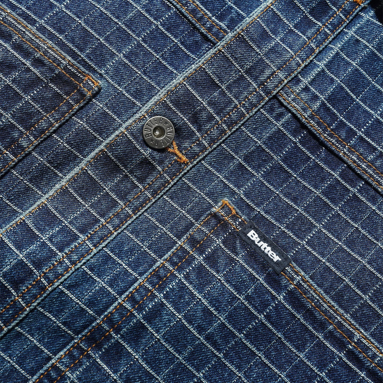 Butter Goods - Grid Denim Jacket - Indigo