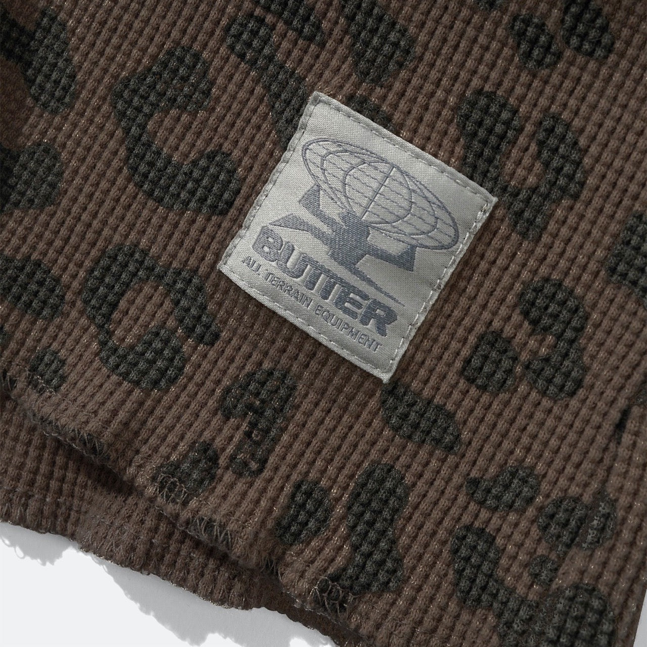 Butter Goods -  Waffle Longsleeve T-Shirt - Leopard
