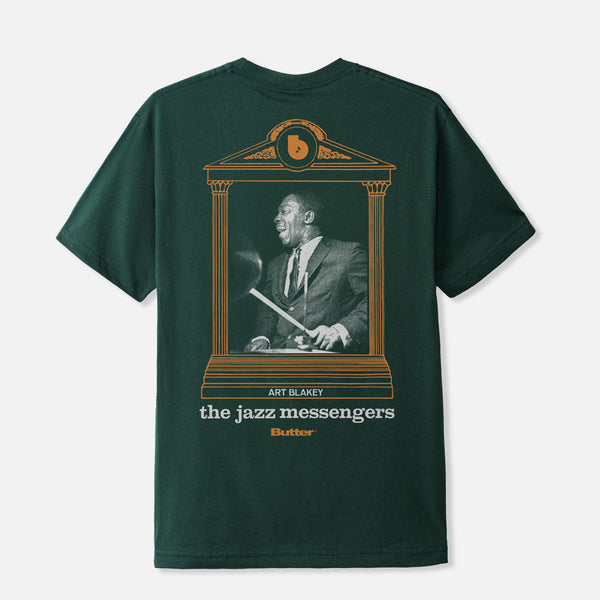 Butter Goods - Blue Note Jazz Messengers T-Shirt - Dark Forest