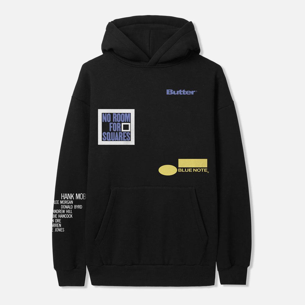 Butter Goods - Blue Note Mobley Pullover Hooded Sweatshirt - Black