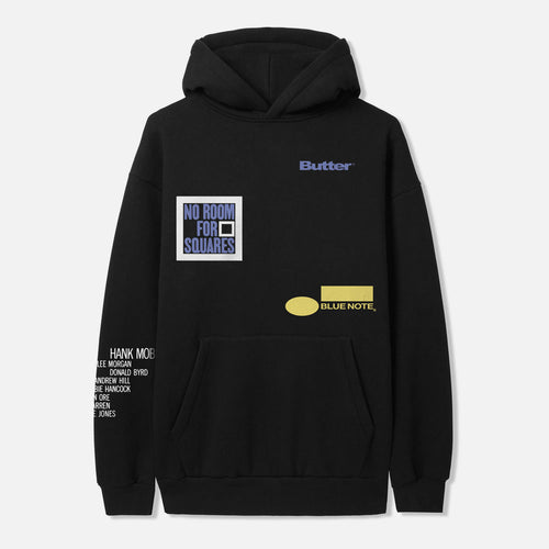 Butter Goods - Blue Note Mobley Pullover Hooded Sweatshirt - Black