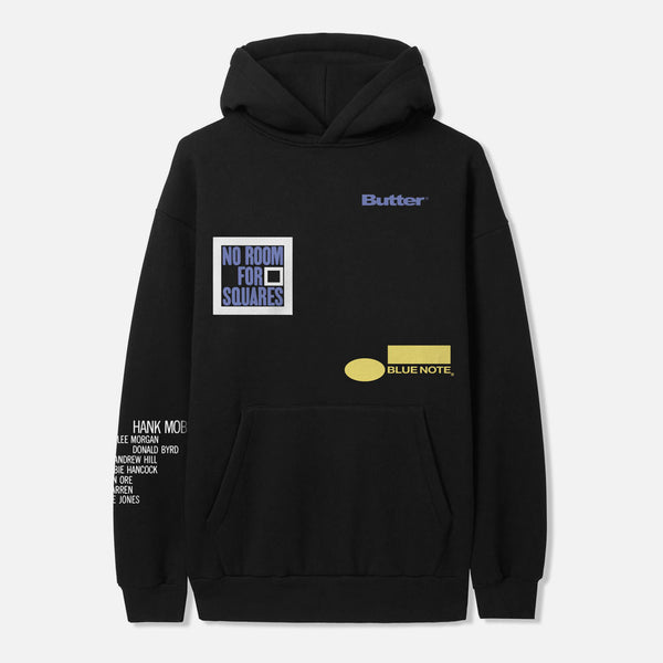 Butter Goods - Blue Note Mobley Pullover Hooded Sweatshirt - Black