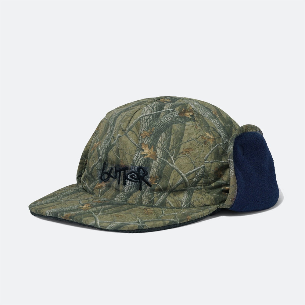 Butter Goods - Polartec Reversible Trapper Cap - Forest Camo / Navy