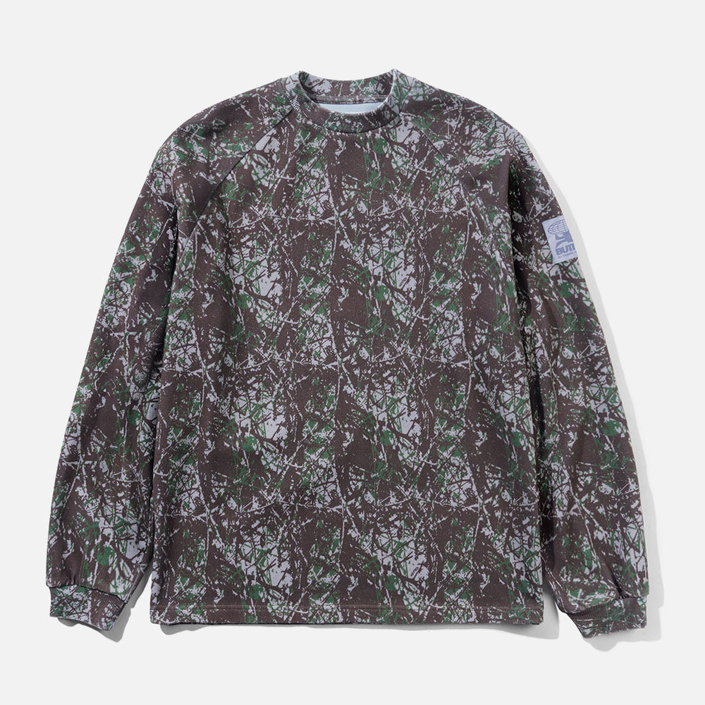 Butter Goods - Principal Crewneck Sweatshirt - Woods Camo