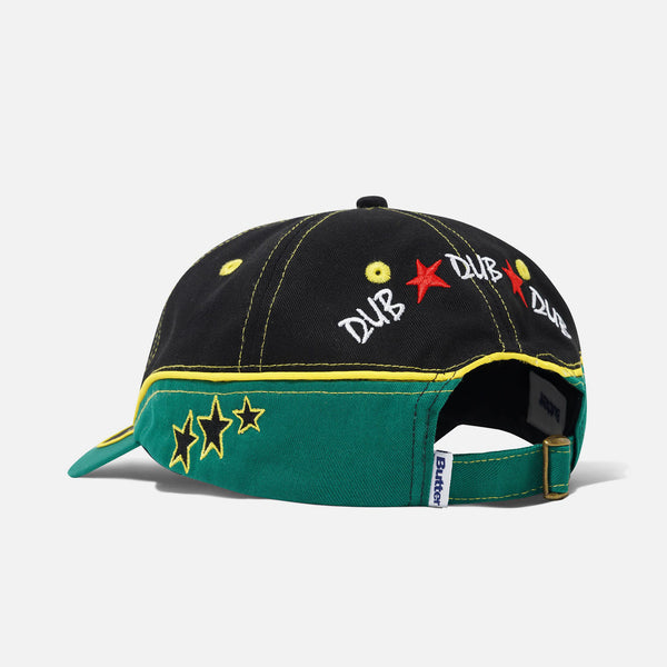 Butter Goods - Dub 6 Panel Cap - Black / Green