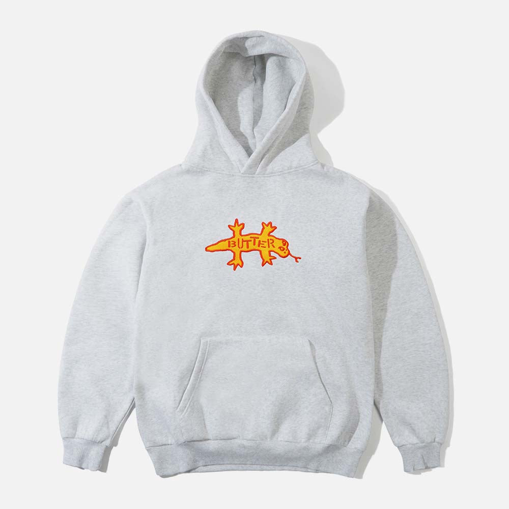 Butter Goods - Reptile Pullover Hooded Sweatshirt - Ash
