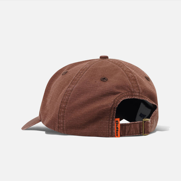 Butter Goods - Ripstop Rounded Logo Cap - Washed Brown