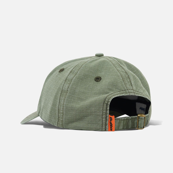 Butter Goods - Ripstop Rounded Logo Cap - Washed Army