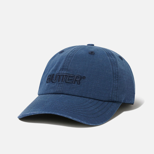 Butter Goods - Ripstop Rounded Logo Cap - Washed Navy