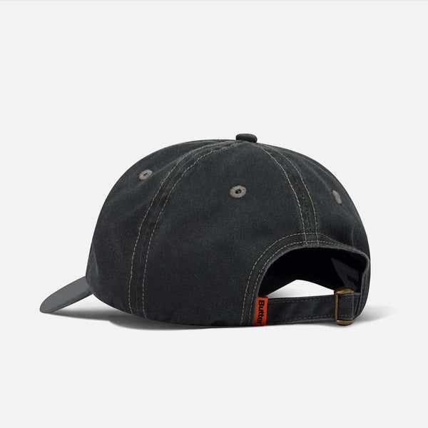 Butter Goods - Rounded Logo 6 Panel Cap - Washed Black