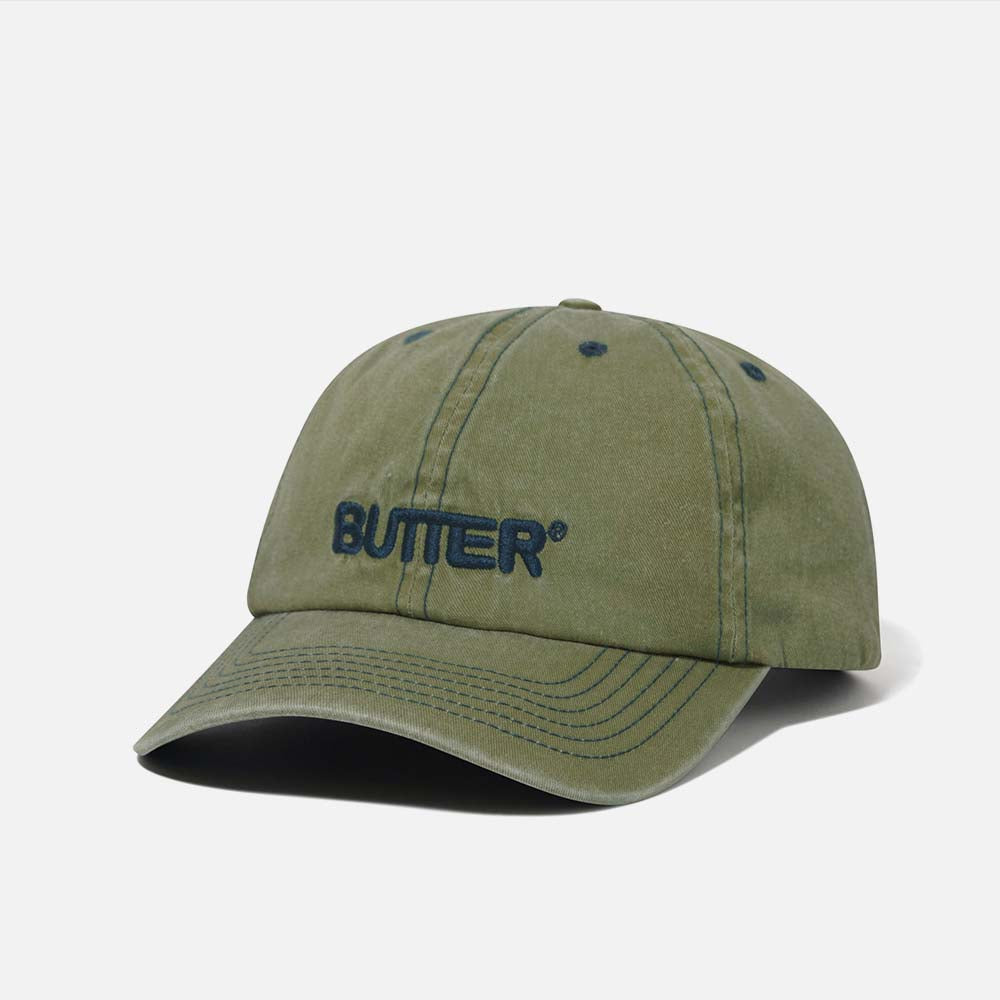 Butter Goods - Rounded Logo 6 Panel Cap - Washed Pear