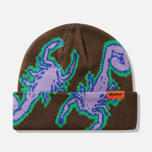 Butter Goods - Scorpion Cuff Beanie - Brown