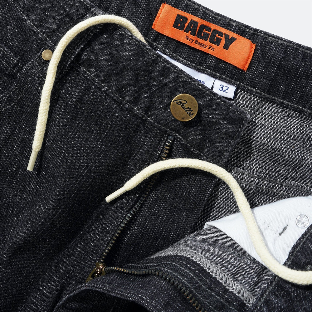Butter Goods - Scorpion Stitch Denim Shorts - Slub Black