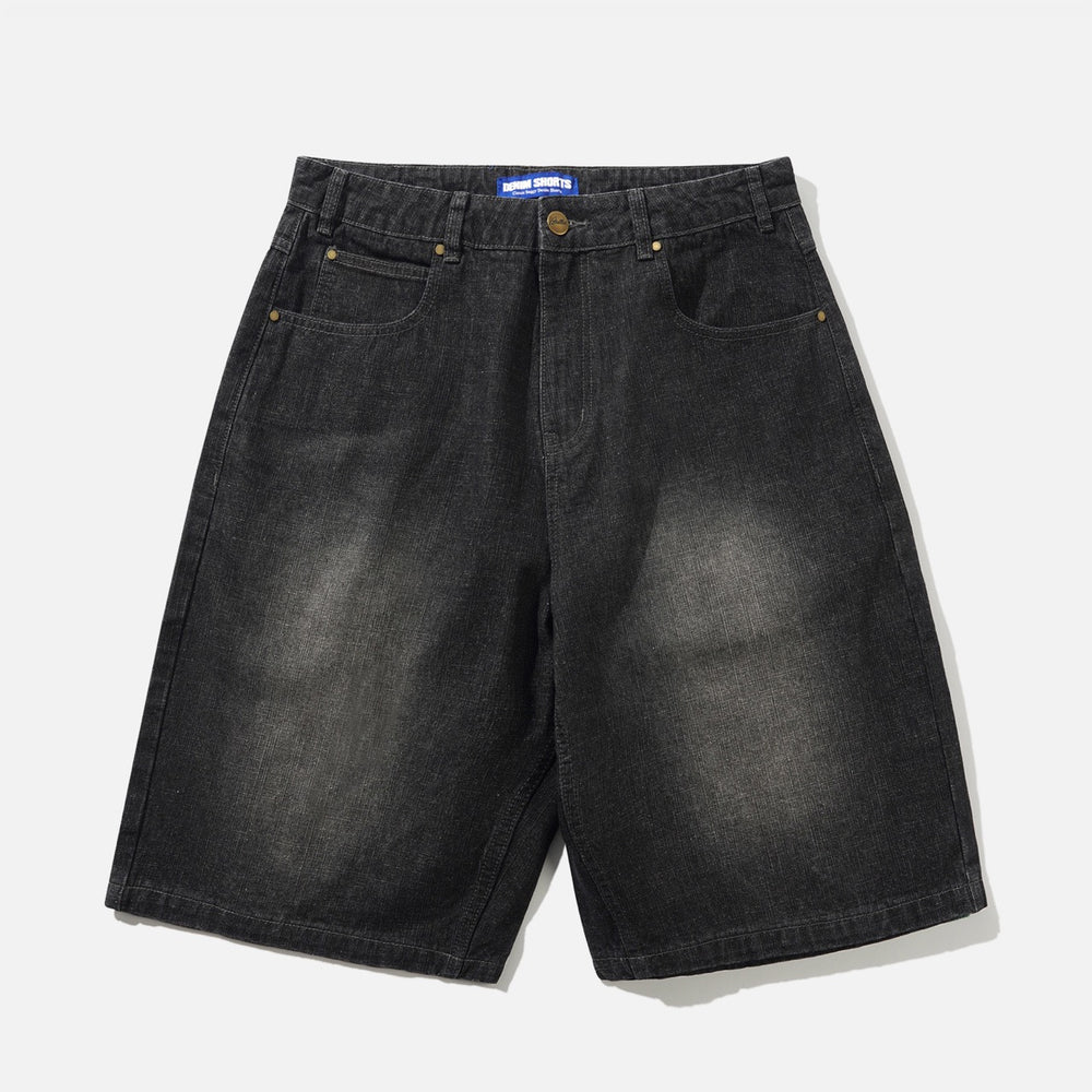 Butter Goods - Scorpion Stitch Denim Shorts - Slub Black