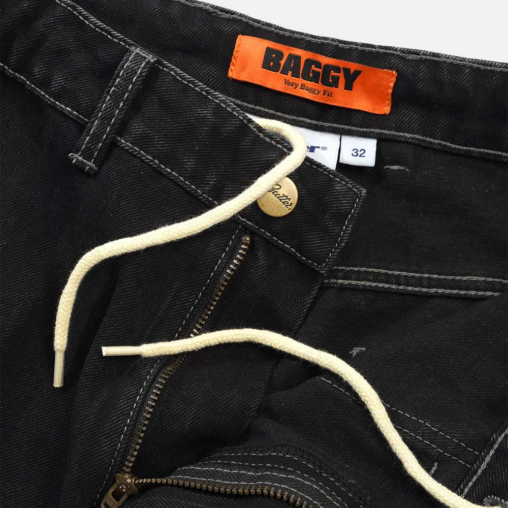 Butter Goods - Scribble Denim Shorts - Washed Black