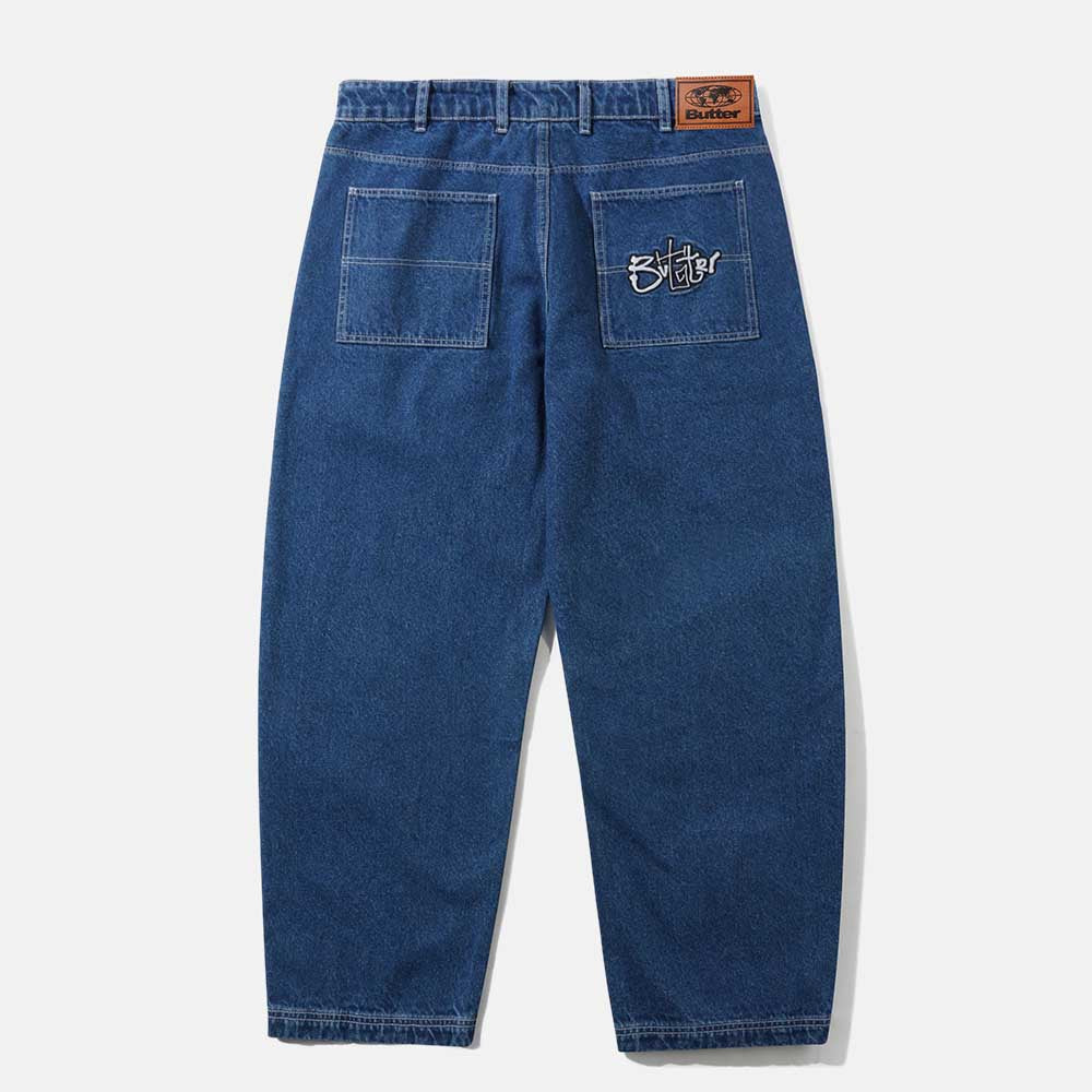 Butter Goods - Scribble Denim Jeans - Mid Blue