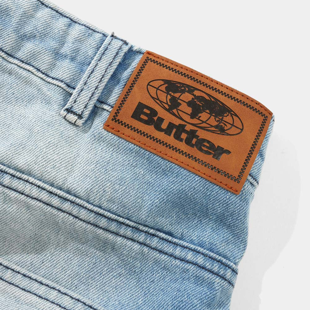 Butter Goods - Scribble Denim Shorts - Faded Light Blue