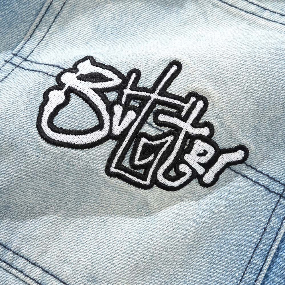 Butter Goods - Scribble Denim Shorts - Faded Light Blue