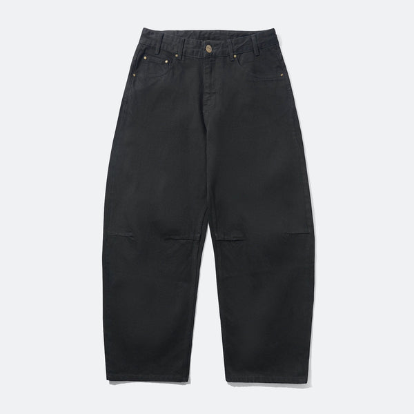 Butter Goods - Wide Cut Selvedge Denim Jeans - Flat Black