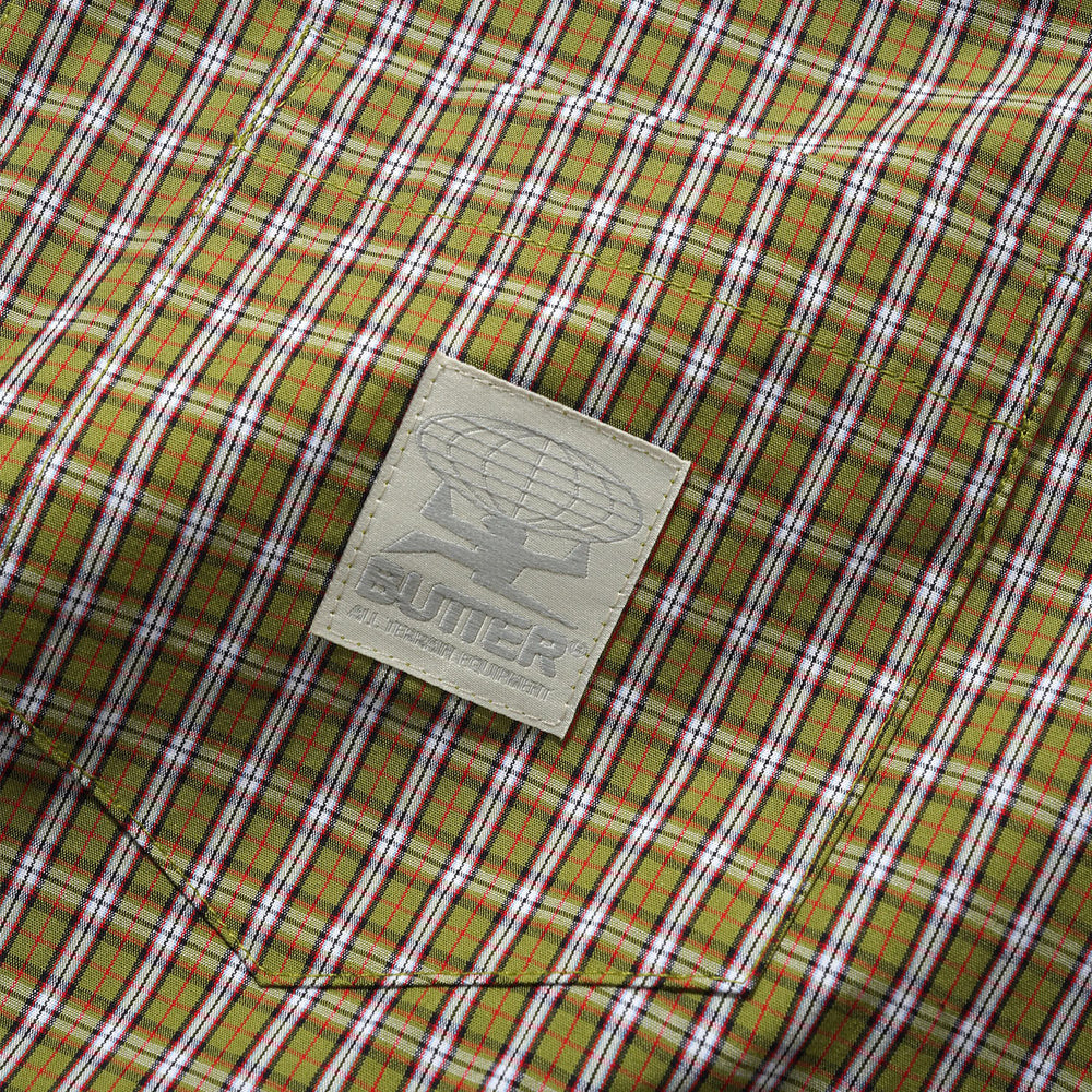 Butter Goods - Equipment Short Sleeve Shirt - Lime / Red