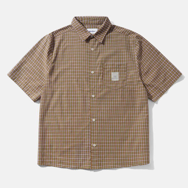 Butter Goods - Equipment Short Sleeve Shirt - Lime / Red