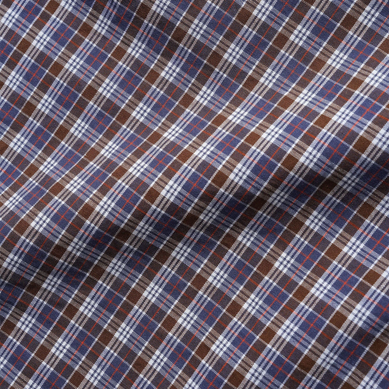 Butter Goods - Equipment Short Sleeve Shirt - Navy / Brown