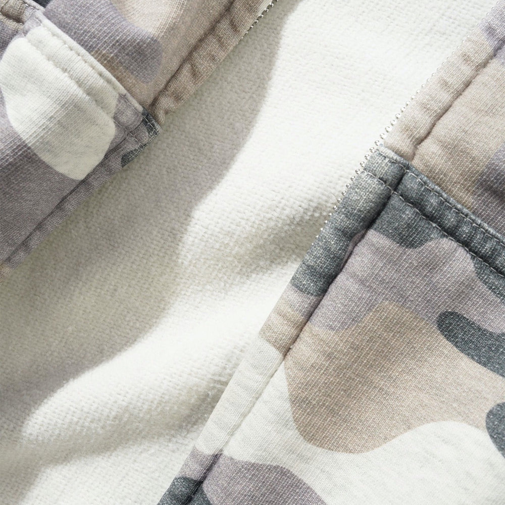 Butter Goods - Stretch Zip-Thru Hood - Snow Camo