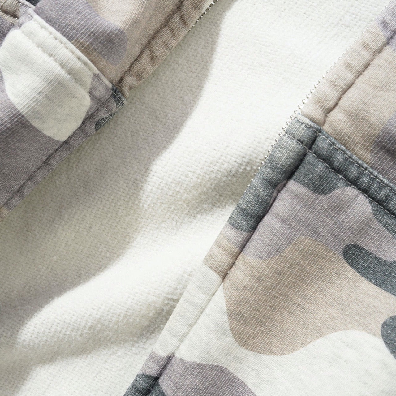 Butter Goods - Stretch Zip-Thru Hood - Snow Camo