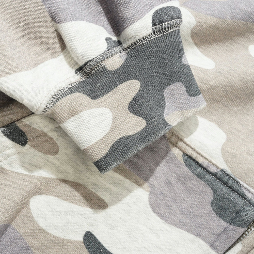 Butter Goods - Stretch Zip-Thru Hood - Snow Camo