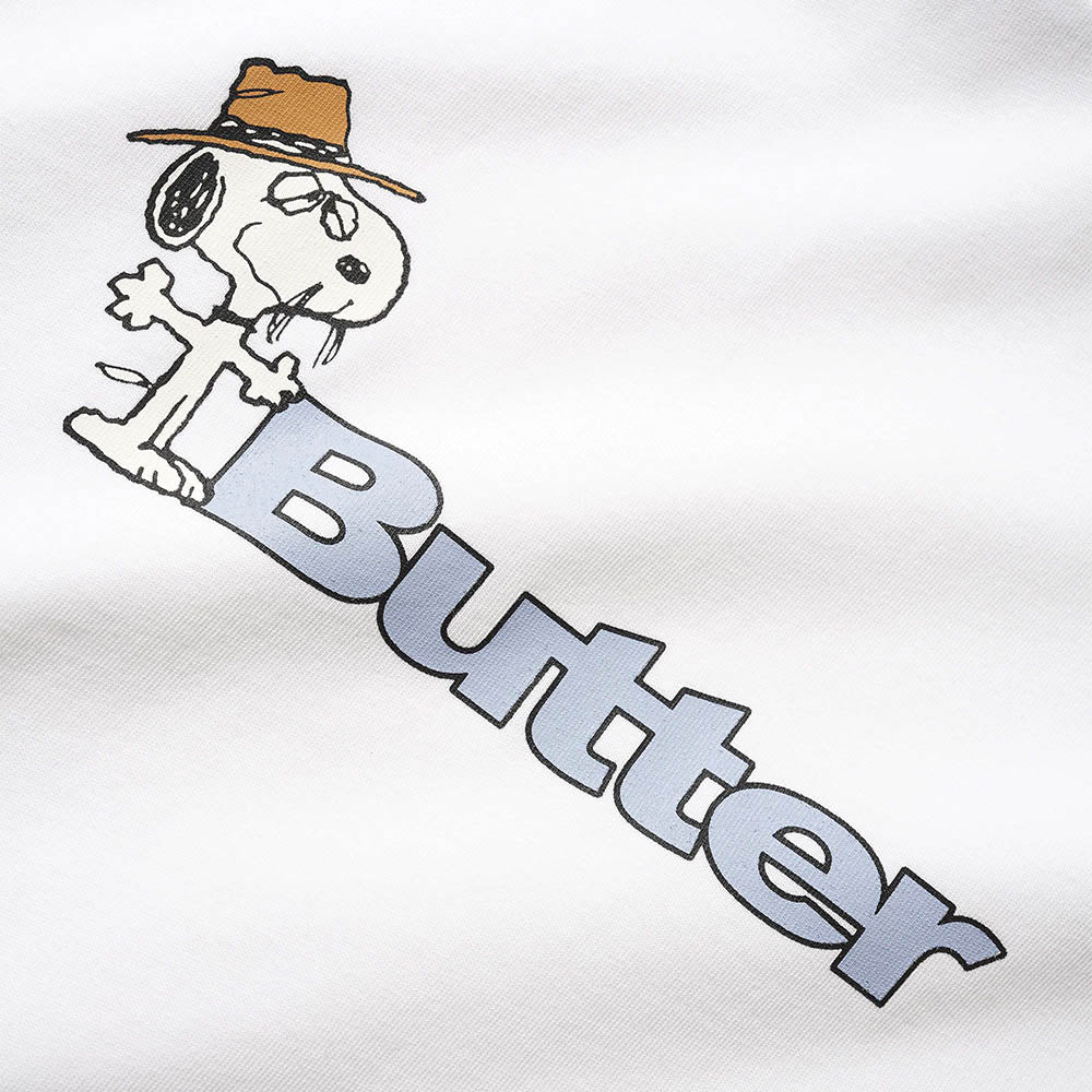 Butter Goods - Peanuts Spike Logo T-Shirt - White