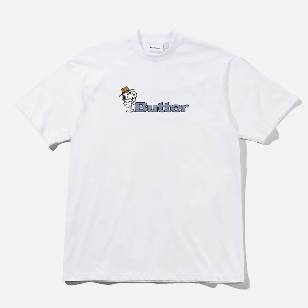 Butter Goods - Peanuts Spike Logo T-Shirt - White