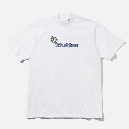 Butter Goods - Peanuts Spike Logo T-Shirt - White
