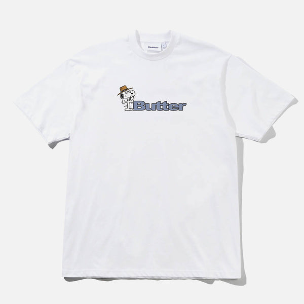 Butter Goods - Peanuts Spike Logo T-Shirt - White