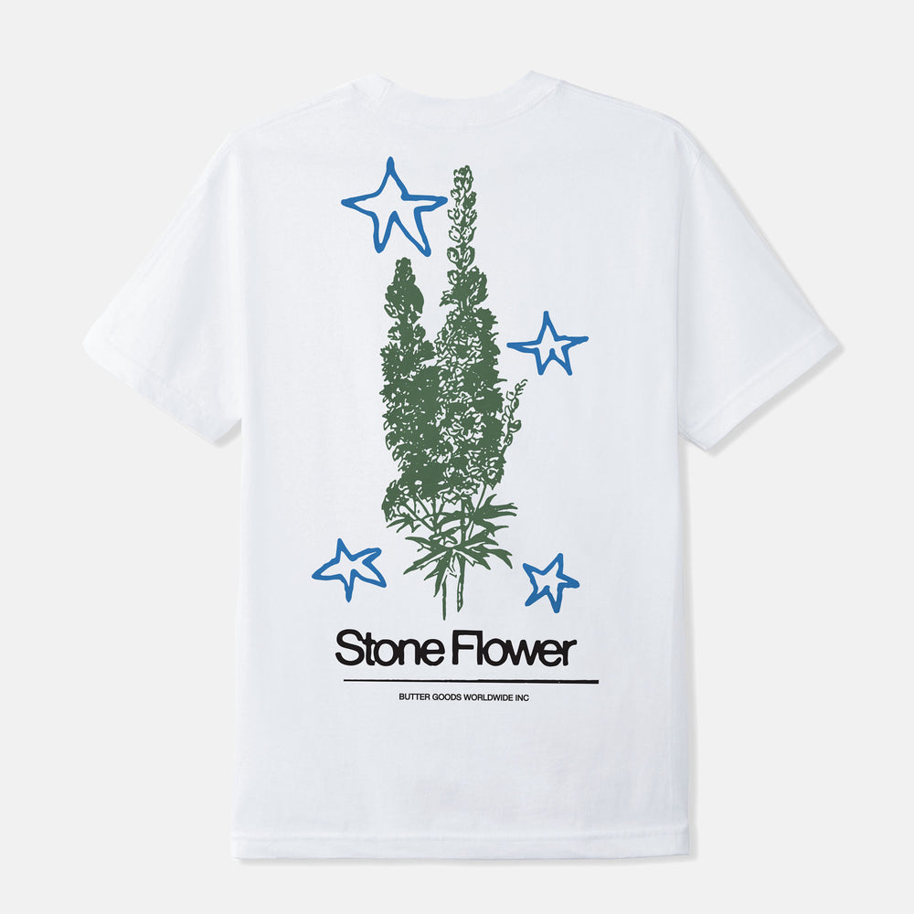 Butter Goods - Stone Flower T-Shirt - White