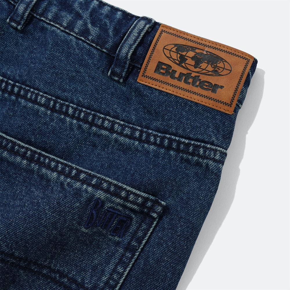 Butter Goods - Straight Leg Denim Jeans - Distressed Indigo
