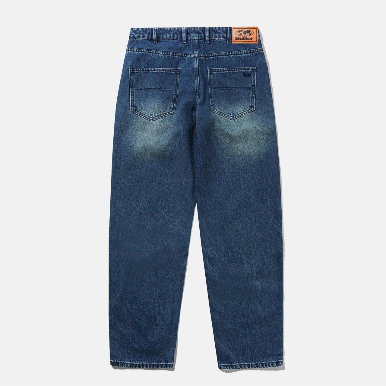 Butter Goods - Straight Leg Denim Jeans - Distressed Indigo W28