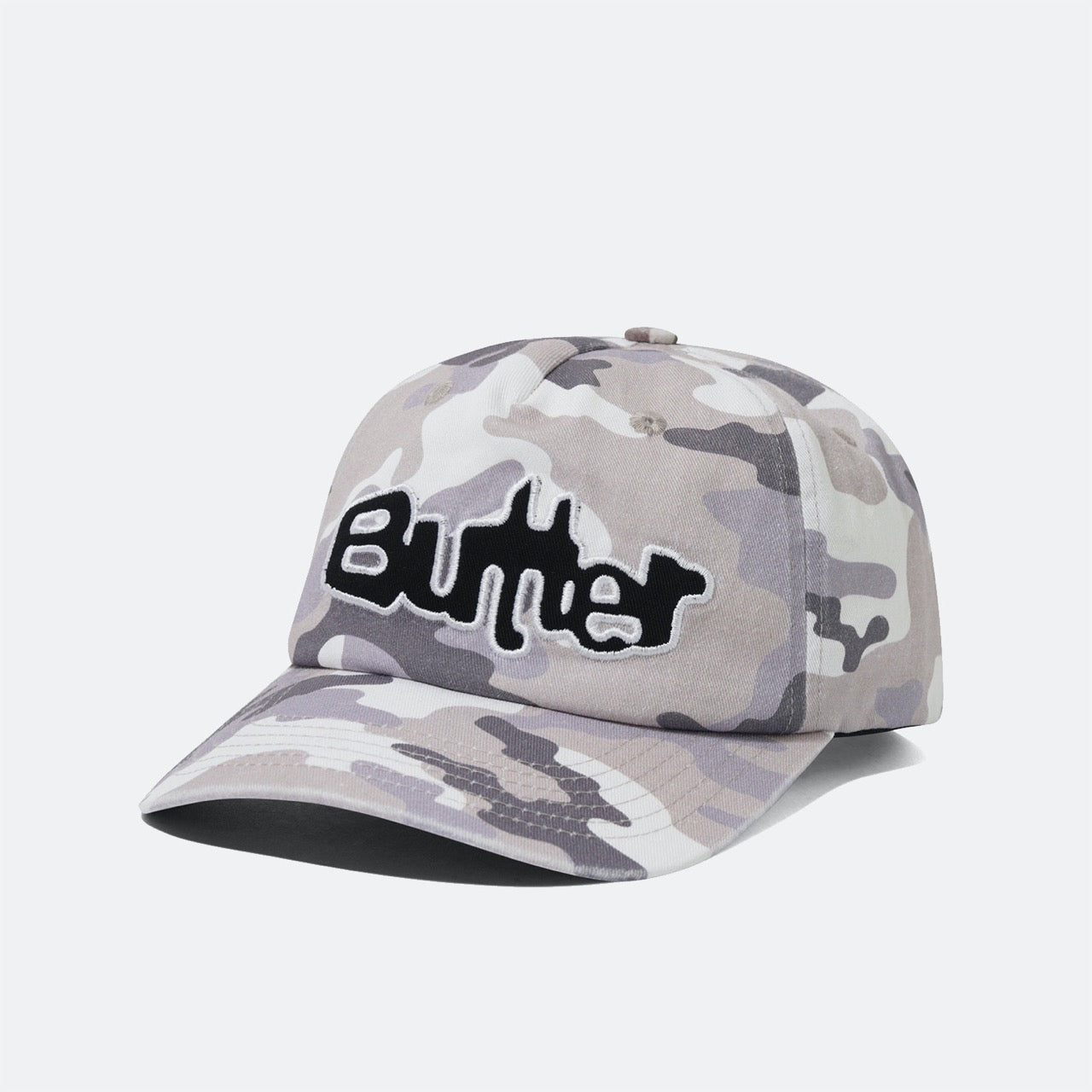 Butter Goods - Stretch 5 Panel Cap - Washed Snow Camo