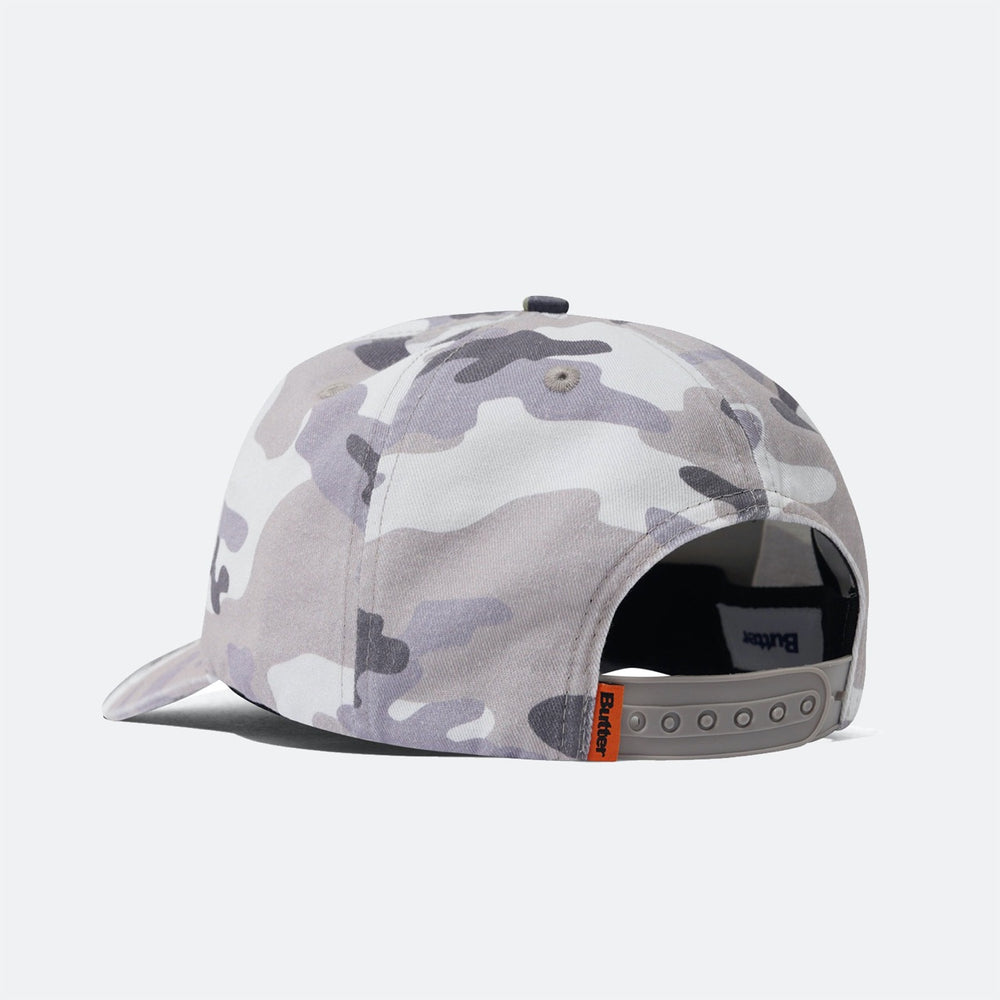 Butter Goods - Stretch 5 Panel Cap - Washed Snow Camo
