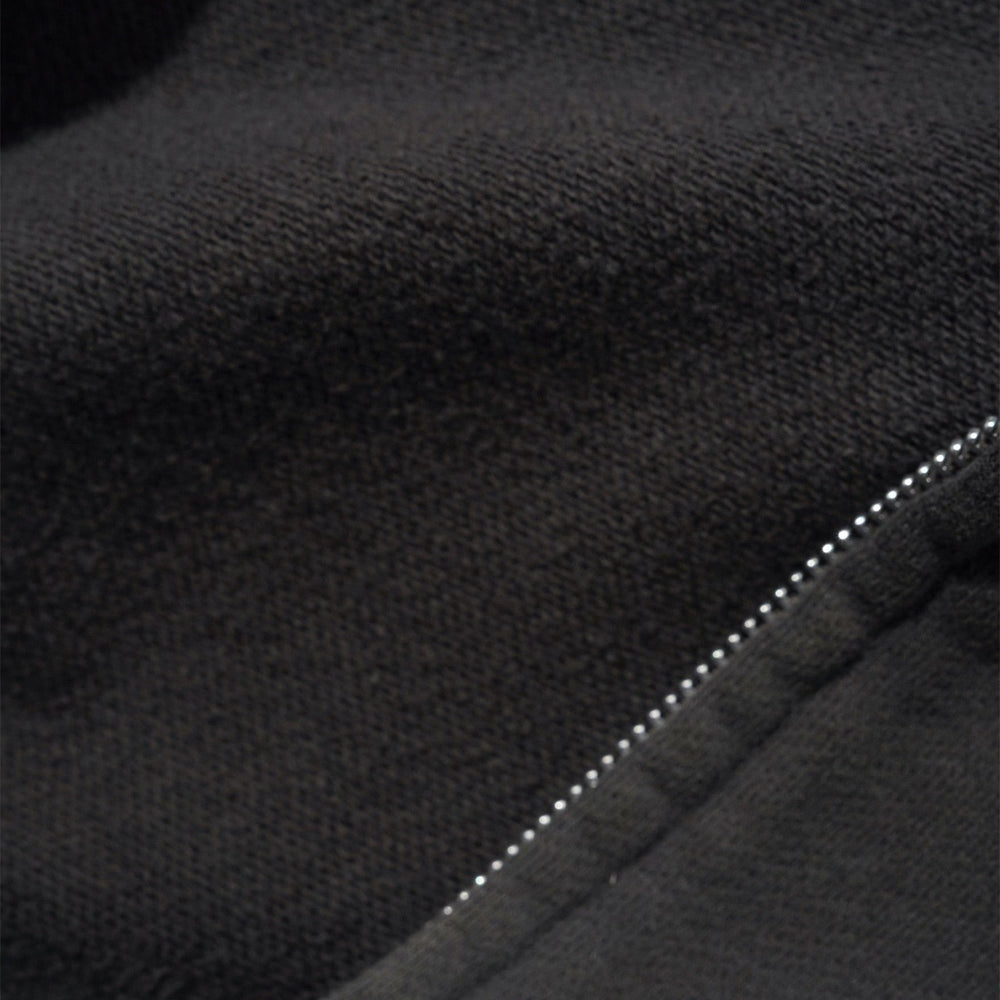 Butter Goods - Stretch Zip-Thru Hood - Washed Black